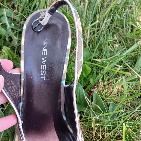 Nine West printed peeptoe heels - Picture 3 of 3